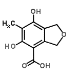 CAS#: 706806-56-6， 5,7-Dihydroxy-6-methyl-1,3-dihydro-2-benzofuran-4-carboxylic acid