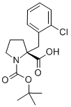 CAS 登录号：706806-66-8， 叔丁氧羰基-(R)-alpha-(2-氯苄基)-脯氨酸