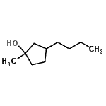 CAS 登录号：706810-06-2， 3-丁基-1-甲基环戊醇