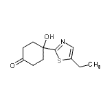CAS 登录号：708274-05-9， 4-(5-乙基-1,3-噻唑-2-基)-4-羟基环己酮