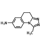 CAS 登录号：708983-84-0， 1-甲基-4,5-二氢[1,2,4]三唑并[4,3-a]喹啉-7-胺