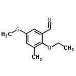 CAS 登录号：708984-82-1， 2-乙氧基-3-甲基-5-(甲硫基)苯甲醛
