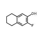 CAS 登录号：709032-00-8， 3-氟-5,6,7,8-四氢-2-萘酚