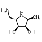 CAS 登录号：709607-27-2， (2S,3S,4R,5S)-2-(氨基甲基)-5-甲基-3,4-吡咯烷二醇