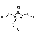 CAS 登录号：709647-47-2， 3,5-二甲氧基-1-甲基-2-(甲硫基)-1H-吡咯