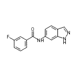 CAS 登录号：710310-83-1， 3-氟-N-(1H-吲唑-6-基)苯甲酰胺