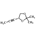 CAS 登录号：710324-25-7， (4R)-2,2-二甲基-4-(1-丙炔-1-基)-1,3-二氧戊环