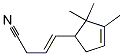 CAS 登录号：71042-96-1， 4-(2,2,3-三甲基-3-环戊烯-1-基)-3-丁烯腈