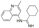 CAS 登录号：71079-18-0， N-(环己基亚胺甲酰基)-2-甲基喹啉-4-胺