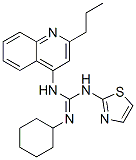 CAS 登录号：71079-78-2， 2-环己基-3-(2-丙基喹啉-4-基)-1-(1,3-噻唑-2-基)胍