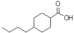 结构式 CAS# 71101-89-8, 4-丁基环己烷羧酸