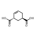 CAS 登录号：71195-33-0， (1R,3S)-4-环己烯-1,3-二甲酸