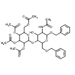 CAS 登录号：71208-01-0， 苄基2-乙酰氨基-6-O-苄基-2-脱氧-4-O-(2,3,4,6-四-O-乙酰基己糖吡喃糖苷)吡喃己糖苷