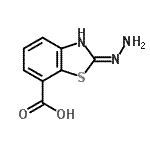 CAS 登录号：71224-94-7， 2-肼基-1,3-苯并噻唑-7-羧酸