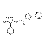 CAS 登录号：712270-97-8， 5-{[2-氧代-2-(3-苯基-1,2-恶唑-5-基)乙基]硫基}-4-(3-吡啶基)-2,4-二氢-3H-1,2,4-三唑-3-酮