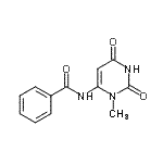 CAS 登录号：712286-96-9， N-(3-甲基-2,6-二氧代-1,2,3,6-四氢-4-嘧啶基)苯甲酰胺