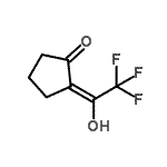 CAS 登录号：7130-27-0， (2E)-2-(2,2,2-三氟-1-羟基乙亚基)环戊酮