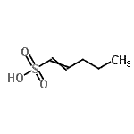 CAS 登录号：71302-55-1， 1-戊烯-1-磺酸