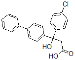 CAS#: 71315-06-5， (-)-3-(4-Biphenylyl)-3-(4-Chlorophenyl)-Hydracrylic Acid