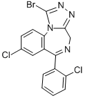 CAS#: 71368-68-8， 1-Bromo-8-Chloro-6-(2-Chlorophenyl)-4H-(1,2,4)Triazolo(4,3-a)(1,4)Benzodiazepine