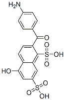 CAS 登录号:71436-93-6, 4-氨基苯甲酰-5-羟基萘-1,7-二磺酸