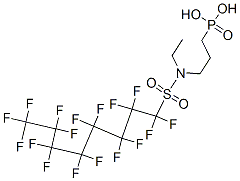 CAS 登录号：71463-78-0， 3-(乙基-(1,1,2,2,3,3,4,4,5,5,6,6,7,7,8,8,8-十七氟辛基磺酰基)氨基)丙基膦酸