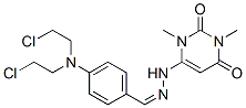 CAS 登录号：7150-67-6， 6-[(2Z)-2-[[4-[二(2-氯乙基)氨基]苯基]亚甲基]肼基]-1,3-二甲基-嘧啶-2,4-二酮
