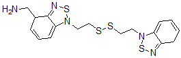 CAS 登录号：71605-67-9， [7-[2-[2-(8-硫杂-7,9-二氮杂双环[4.3.0]壬-3,5,9-三烯-7-基)乙基二巯基]乙基]-8-硫杂-7,9-二氮杂双环[4.3.0]壬-3,5,9-三烯-2-基]甲胺