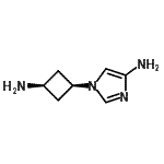 CAS 登录号：716316-18-6， 1-(顺式-3-氨基环丁基)-1H-咪唑-4-胺