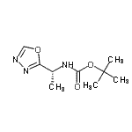 CAS#: 716329-44-1， 2-Methyl-2-propanyl [(1R)-1-(1,3,4-oxadiazol-2-yl)ethyl]carbamate