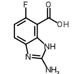CAS 登录号：716362-28-6， 2-氨基-5-氟-1H-苯并咪唑-4-羧酸