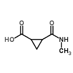 CAS 登录号：716362-30-0， 2-(甲基氨基甲酰)环丙烷羧酸