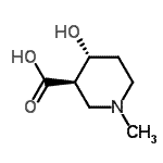 CAS 登录号：716362-72-0， (3R,4R)-4-羟基-1-甲基-3-哌啶羧酸