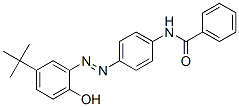 CAS 登录号：71701-25-2， N-[4-[[5-叔丁基-2-羟基苯基]偶氮]苯基]苯甲酰胺
