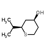 CAS 登录号：71747-28-9， (2R,4S)-2-异丙基四氢-2H-噻喃-4-醇