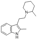 CAS 登录号:71765-59-8, 2-甲基-3-(2-(2-甲基-1-哌啶基)乙基)-1H-吲哚