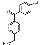 结构式 CAS# 71766-56-8, (4-氯苯基)(4-乙基苯基)甲酮
