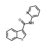 CAS 登录号：717859-48-8， N-(2-吡啶基)-1-苯并噻吩-3-甲酰胺