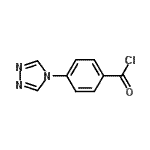 CAS 登录号：717871-76-6， 4-(4H-1,2,4-三唑-4-基)苯甲酰氯