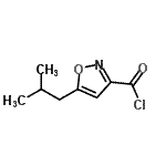 结构式 CAS# 717871-85-7, 5-异丁基-1,2-恶唑-3-甲酰氯
