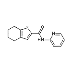 CAS 登录号：717873-20-6， N-(2-吡啶基)-4,5,6,7-四氢-1-苯并噻吩-2-甲酰胺
