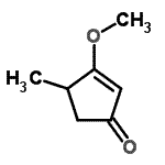 CAS 登录号：7180-61-2， 3-甲氧基-4-甲基-2-环戊烯-1-酮
