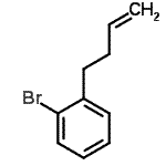结构式 CAS# 71813-50-8, 1-溴-2-(3-丁烯-1-基)苯