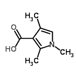 CAS 登录号：71959-94-9， 1,2,4-三甲基-1H-吡咯-3-羧酸