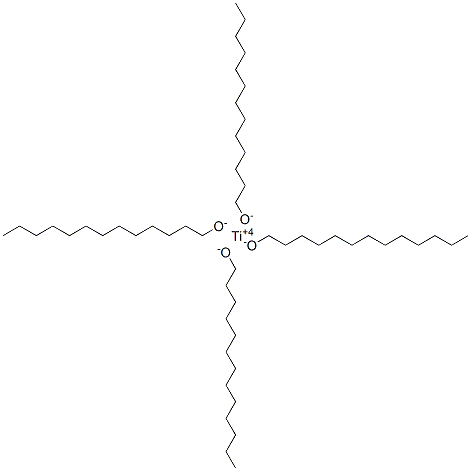 CAS 登录号：71965-16-7， 四(十三烷-1-醇)钛