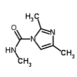 CAS 登录号：72002-28-9， N,2,4-三甲基-1H-咪唑-1-甲酰胺