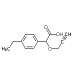 CAS 登录号：720707-14-2， (4-乙基苯基)(2-丙炔-1-基氧基)乙酸