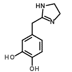 CAS 登录号：72143-18-1， 4-(4,5-二氢-1H-咪唑-2-基甲基)-1,2-苯二酚