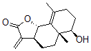 CAS 登录号：72145-13-2， (3aS,5aR,6R,9bS)-6-羟基-5a,9-二甲基-3-亚甲基-4,5,6,7,8,9b-六氢-3aH-萘并[2,1-d]呋喃-2-酮