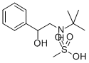 CAS 登录号：72156-37-7， 2-(叔丁基氨基)-1-苯基乙醇；甲磺酸
